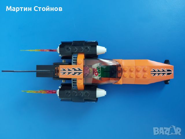 Lego City Speed Record Car, в запазено състояние, снимка 3 - Конструктори - 46317176
