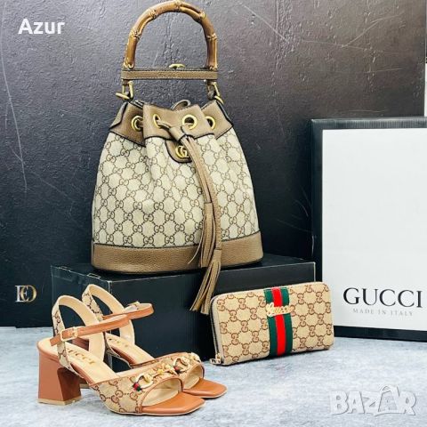 дамски обувки, чанта и портмоне gucci , снимка 12 - Чанти - 46484757