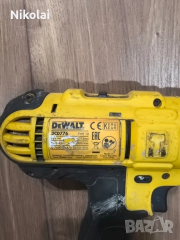 винтоверт dewalt dcd 776 , снимка 3 - Винтоверти - 52303686
