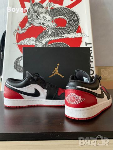 Nike Air Jordan 1 Low - червени, 43-ти номер, снимка 1 - Ежедневни обувки - 46163612