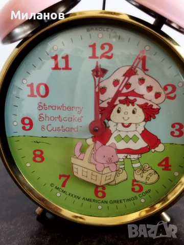 Стар анимиран будилник, настолен часовник, снимка 8 - Антикварни и старинни предмети - 54099730