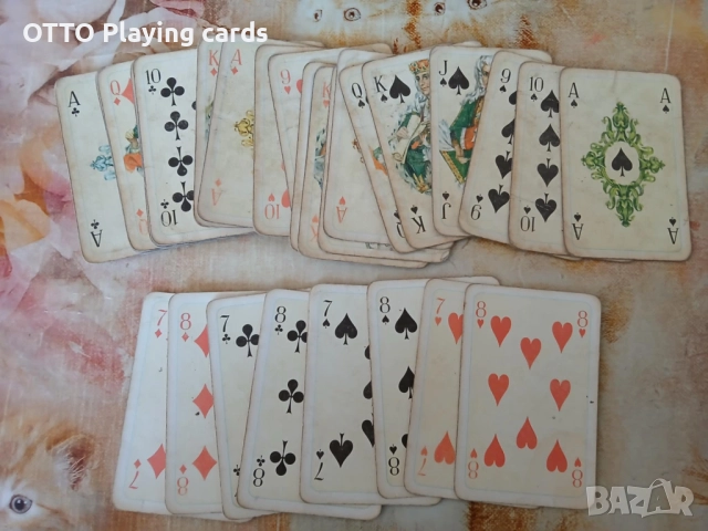 Немски стари карти за игра ROKOKO 160, оригинал COEUR DDR, снимка 2 - Карти за игра - 50392835