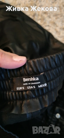 кожен панталон Bershka, снимка 3 - Панталони - 53649625