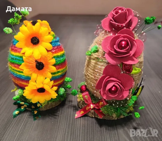 Великденски и пролетни декорации -венци/панери, снимка 14 - Декорация за дома - 45150282