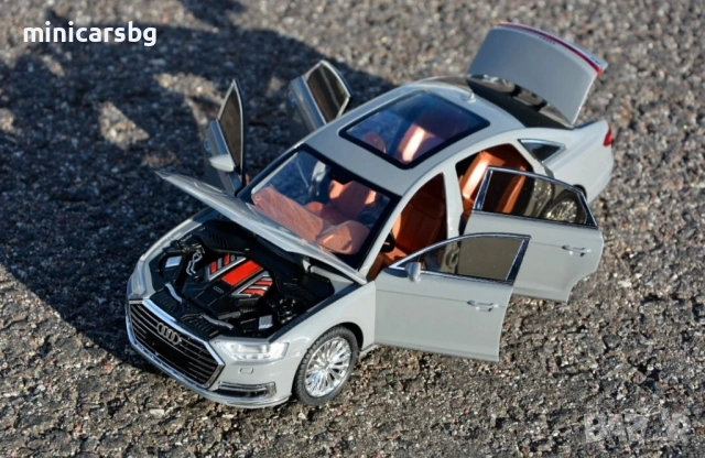 Метални колички: Audi A8 D5 1:24, снимка 8 - Колекции - 53991140