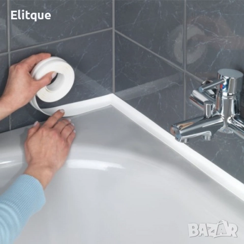 Силиконова уплътнителна лента / Материал: PVC/ Цвят: Бял/Дължина: 2,2 м, Дебелина: 2,2 см., снимка 5 - Други стоки за дома - 52906361