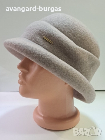 Дамска шапка,вълнен лукс -226 Касторен плат, снимка 3 - Шапки - 52214031