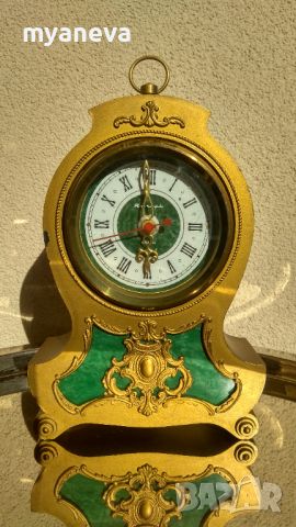 Руски , каминен часовник  "Янтар" , снимка 2 - Стенни часовници - 45686599