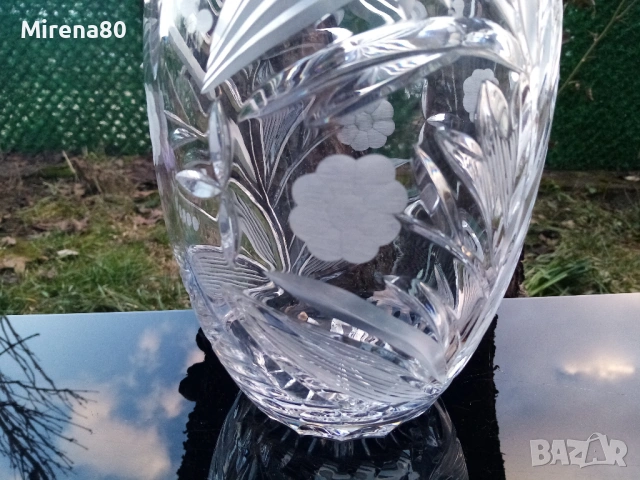 Българска кристална ваза - нова !, снимка 3 - Вази - 53649714