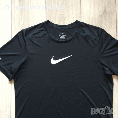 100 % оригинална черна тениска NIKE / Найк размер L от САЩ , снимка 2 - Тениски - 45525557