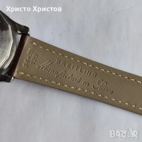 Мъжки луксозен часовник Breitling Chronometer Navitimer , снимка 12 - Мъжки - 47235410