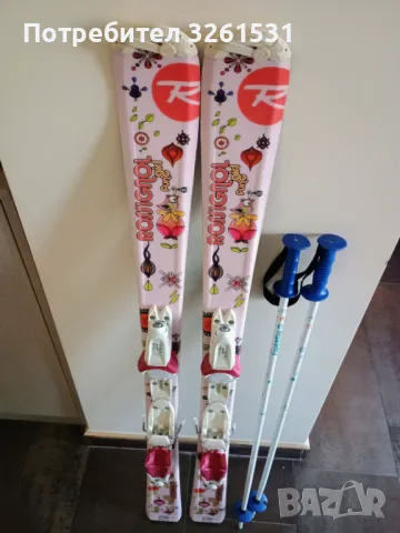 Дестки ски, обувки и щеки за момиче Rossignol Fun Girl 120, 21.5, 90см, снимка 7 - Зимни спортове - 48557397