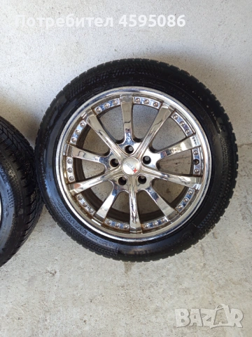 Джанти 18 5х112 с почти нови гуми, снимка 4 - Гуми и джанти - 53757898