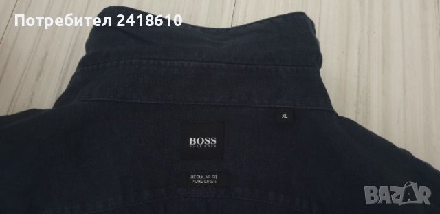 Hugo Boss Lukas Linen Regular Fit Mens Size XL Лен ОРИГИНАЛ! Мъжка Ленена Риза!, снимка 17 - Ризи - 46480129