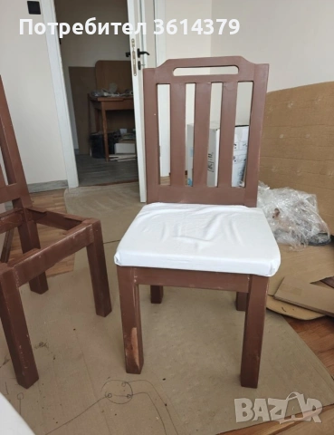 Масивна маса от чам със столове, снимка 9 - Маси - 53651407