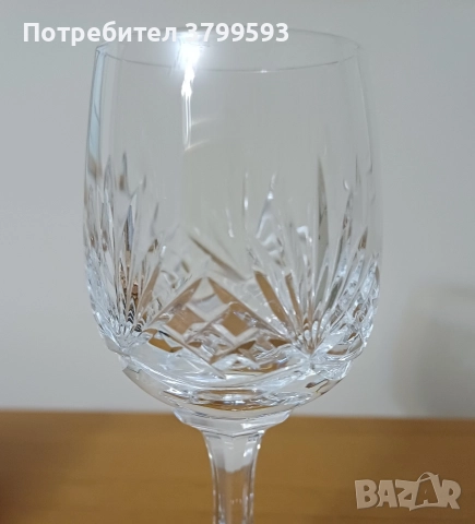 9 кристални чаши, снимка 3 - Чаши - 52645835