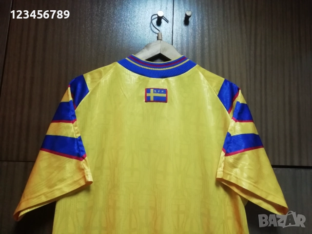 Швеция 1996/1997 оригинална футболна тениска фланелка Adidas Sweden Vintage ретро екип , снимка 3 - Тениски - 52138503