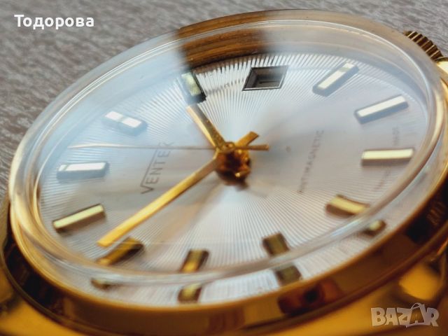 Стар швейцарски механичен часовник с позлата, никога неизползван, снимка 11 - Антикварни и старинни предмети - 46374927