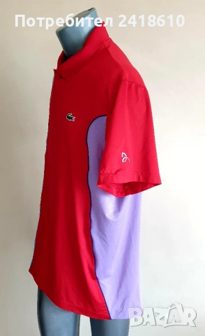 Lacoste Sport X Novac Djokovic Regular Fit Mens Size 7 - 2XL - XL 2бр ОРИГИНАЛ! Мъжки Тениски!, снимка 5 - Тениски - 54091858