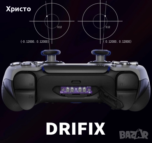 НОВ!!! Професионален гейминг контролер за PS5 HEXGAMING PHANTOM Pro – Manette PS5, White , снимка 2 - Аксесоари - 51487193