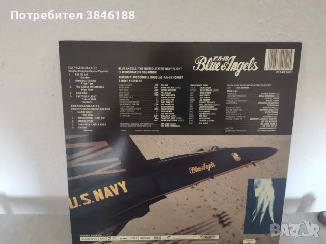 Rolling in the Sky FA-18 Blue Angels  Laserdisc, снимка 2 - Други жанрове - 47252925