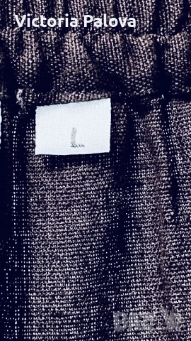 Черна права пола wrap, лен и памук, снимка 4 - Поли - 51640141