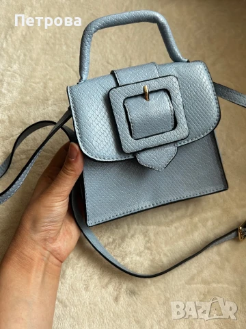 Малка светлосиня чанта от Zara , снимка 4 - Чанти - 50849038