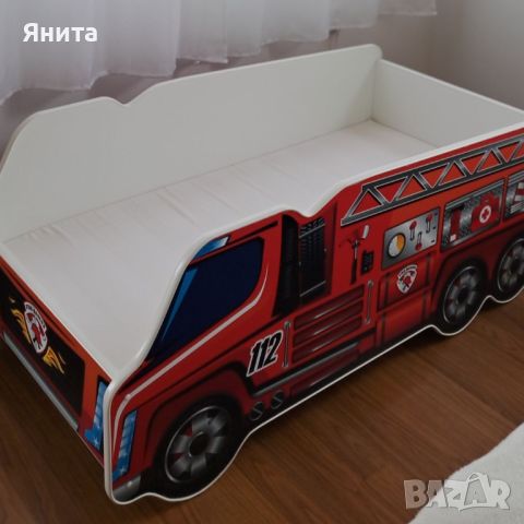 Детско легло Пожарна кола FireTruck, снимка 2 - Мебели за детската стая - 46080414