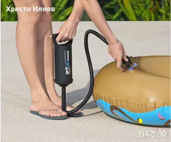 Ръчна помпа за надуване на басейн дюшек пояс Bestway Air Hammer 850, снимка 5 - Басейни и аксесоари - 53765812