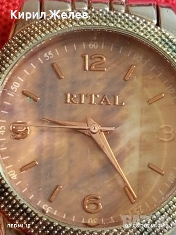 Фешън модел дамски часовник RITAL QUARTZ много красив стилен дизайн 41602, снимка 3 - Дамски - 53674391