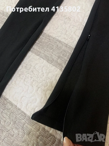 Еластичен ефектен панталон с елементи , снимка 3 - Панталони - 51806376