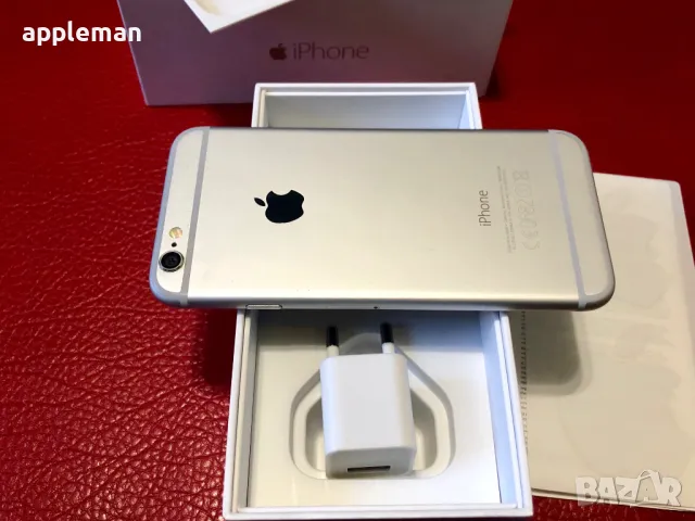 Apple iPhone 6 64Gb Silver Фабрично отключен Батерия 100%, снимка 6 - Apple iPhone - 49715472