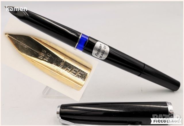 Писалка Pelikan M486 EF , писец 14к, снимка 2 - Антикварни и старинни предмети - 46723169