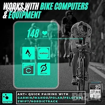 Powr Labs Bluetooth и ANT+ пулсомер с колан за гърди, съвместим с Polar, Garmin, Peloton, снимка 4 - Друга електроника - 50551693