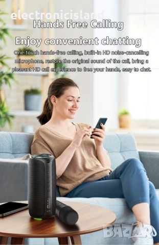 🎤 ПАРТИ В ДЖОБА! Преносима Караоке Стерео Колона ZEALOT MP2 20W LED + 2 Безжични Микрофона комплект, снимка 6 - Bluetooth тонколони - 53835713