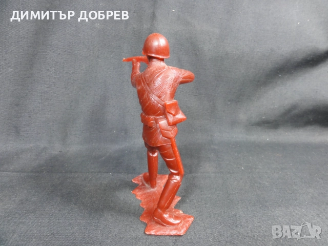 СТАРА РЕТРО СОЦ СССР ПЛАСТМАСОВА ФИГУРКА РУСКИ ВОЙНИК ВСВ, снимка 4 - Колекции - 52712199