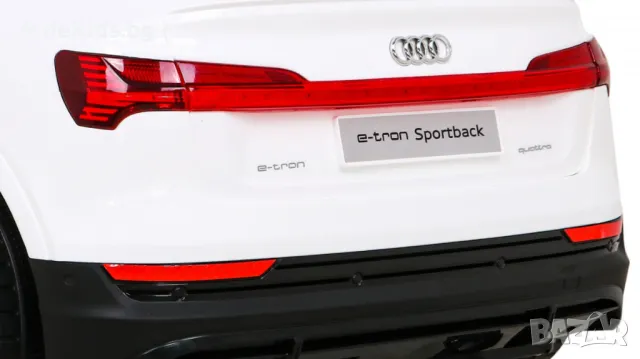 Audi E-Tron Sportback 12V – Детска акумулаторна кола, Бяла, EVA гуми, 4x4, снимка 11 - Детски велосипеди, триколки и коли - 50427205