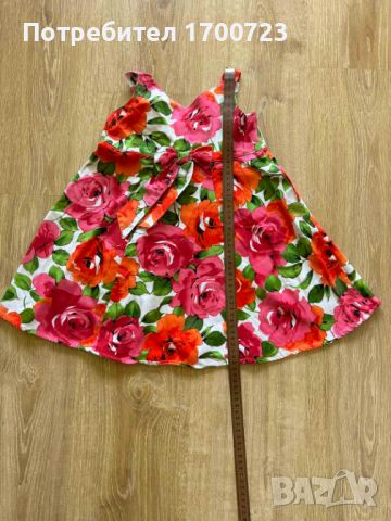 Празнична цветна рокля за момиче , снимка 5 - Детски рокли и поли - 45414013