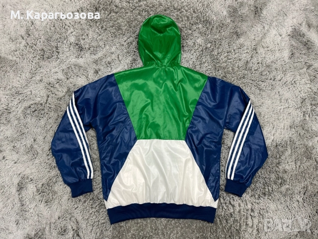 Уникална и рядка ветровка Adidas, Размер L, снимка 3 - Спортни дрехи, екипи - 52383188