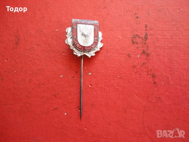 Футболна значка знак бронз емайл , снимка 2 - Колекции - 52670649