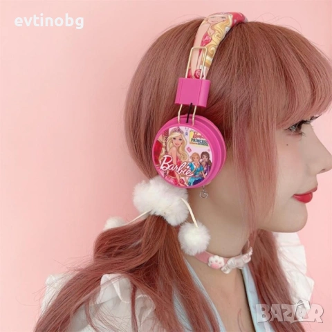 Безжични слушалки с вграден микрофон Barbie, сгъваеми и регулируеми, снимка 6 - Bluetooth слушалки - 53925910