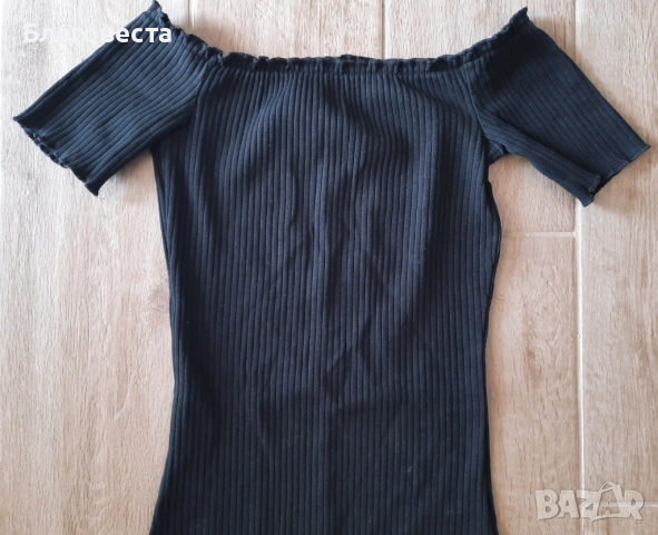 Къса черна рокля кройка по тялото , снимка 2 - Рокли - 53699043