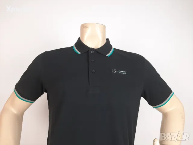 Mercedes AMG Polo Shirt - Оригинална мъжка тениска с яка р-р M, снимка 8 - Тениски - 48891596