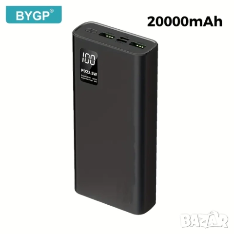 Качествена външна батерия 20000mAh - Power Bank 22.5W - Бързо зареждане, снимка 2 - Външни батерии - 52129633