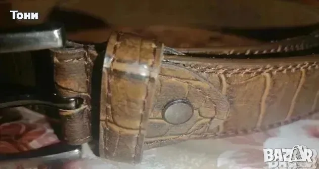 Нов Италиански Мъжки Колан Изцяло от Естествена Кожа 120см. , снимка 5 - Колани - 53729826