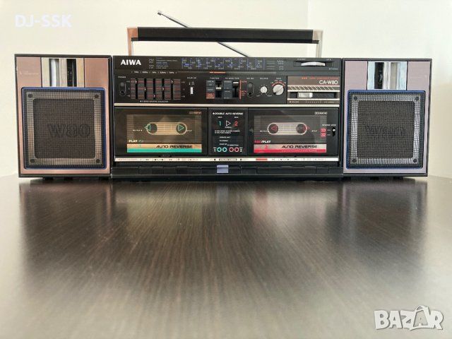 AIWA CA-W80 VINTAGE RETRO BOOMBOX Ghetto Blaster радио касетофон, снимка 11 - Радиокасетофони, транзистори - 46211731