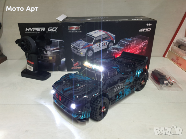 RC Дрифт Количка MJX 14301 60KM/H Brushless RC Car 4WD - Drift Car, снимка 6 - Други спортове - 45025402