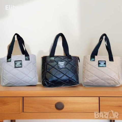 Уникално практична и стилна дамска чанта / Широчина - 37см, Височина - 39см