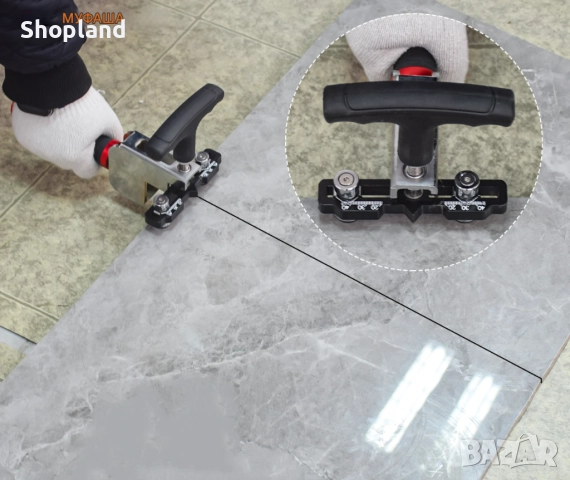 Ръчна резачка за плочки с механизъм с плъзгане на ножа за прецизни разрези, снимка 3 - Други инструменти - 51908132