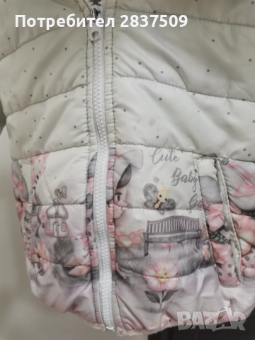 Зимно яке с естествен пух на качулката, снимка 2 - Детски якета и елеци - 52121347